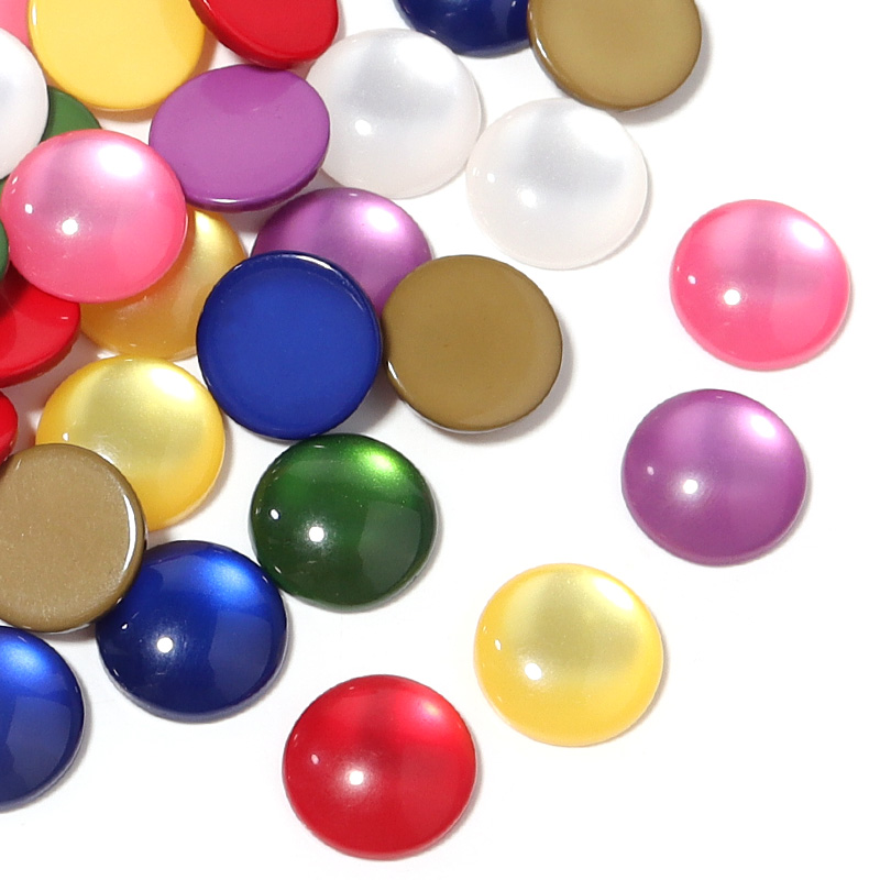 Jewelry Making Gemstones - 50 Stück Gemischte Farben Harz-Cabochons Imitation