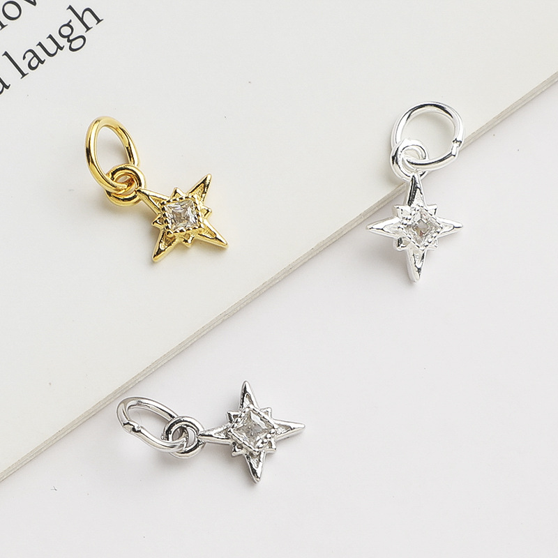 925 Silber Nordstern-Charm Qua – Jewelry Making In La Bewertung und Preis