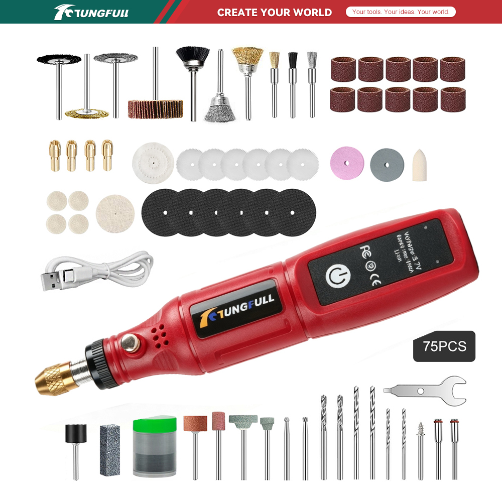 TUNGFULL 3,7 V kabelloses Rota – Jewelry Making Drill Bewertung und Preis