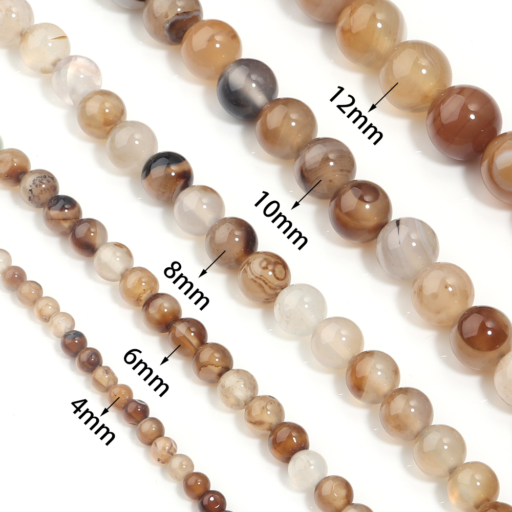 1 Strang 6/5/8/10/12 mm hellbr – Jewelry Making Gemstones Bewertung und Preis